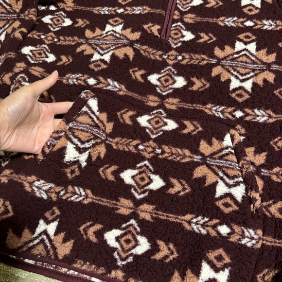 Wrangler Retro Quarter-Zip Sherpa Pullover - Picture 3 of 6